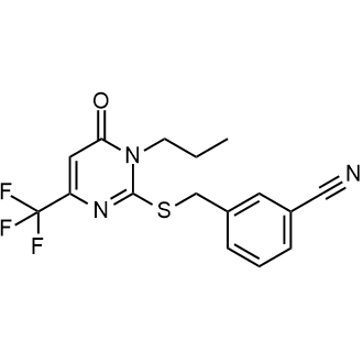 3-(((6-Oxo-1-propyl-4-(trifluoromethyl)-1,6-dihydropyrimidin-2-yl)thio)methyl)benzonitrile|CS-0579835
