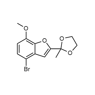 4-Bromo-7-methoxy-2-(2-methyl-1,3-dioxolan-2-yl)benzofuran|CS-0580099