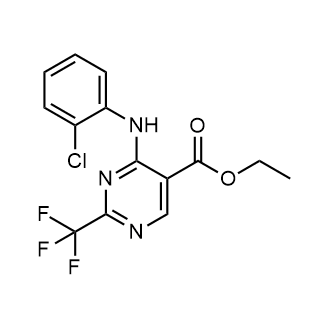 Ethyl 4-((2-chlorophenyl)amino)-2-(trifluoromethyl)pyrimidine-5-carboxylate|CS-0580205