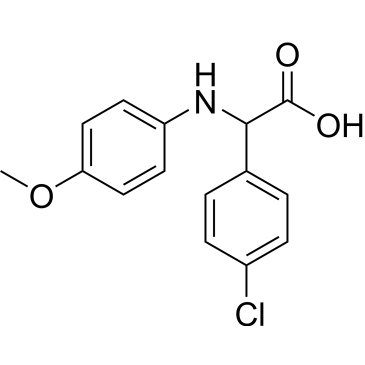 2-(4-Chlorophenyl)-2-((4-methoxyphenyl)amino)acetic acid|CS-0580250