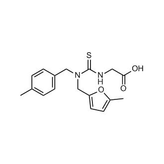 ((4-Methylbenzyl)((5-methylfuran-2-yl)methyl)carbamothioyl)glycine