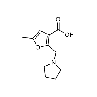 5-Methyl-2-(pyrrolidin-1-ylmethyl)furan-3-carboxylic acid|CS-0580844
