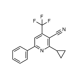 2-Cyclopropyl-6-phenyl-4-(trifluoromethyl)nicotinonitrile|CS-0580946