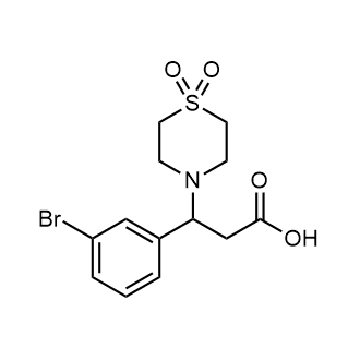 3-(3-Bromophenyl)-3-(1,1-dioxidothiomorpholino)propanoic acid|CS-0581180