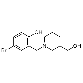 4-Bromo-2-((3-(hydroxymethyl)piperidin-1-yl)methyl)phenol|CS-0581232