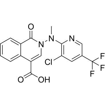 2-((3-Chloro-5-(trifluoromethyl)pyridin-2-yl)(methyl)amino)-1-oxo-1,2-dihydroisoquinoline-4-carboxylic acid|CS-0581580