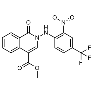 Methyl 2-((2-nitro-4-(trifluoromethyl)phenyl)amino)-1-oxo-1,2-dihydroisoquinoline-4-carboxylate|CS-0581582