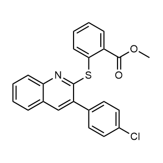 Methyl 2-((3-(4-chlorophenyl)quinolin-2-yl)thio)benzoate|CS-0581598
