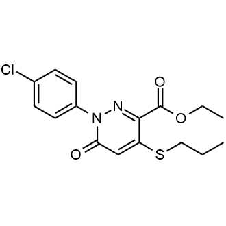 Ethyl 1-(4-chlorophenyl)-6-oxo-4-(propylthio)-1,6-dihydropyridazine-3-carboxylate|CS-0581620