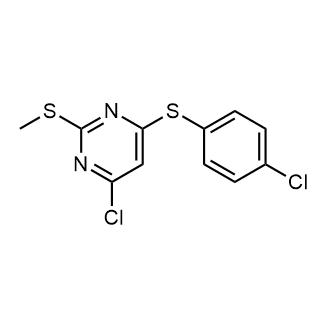 4-Chloro-6-((4-chlorophenyl)thio)-2-(methylthio)pyrimidine|CS-0581644