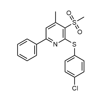 2-((4-Chlorophenyl)thio)-4-methyl-3-(methylsulfonyl)-6-phenylpyridine|CS-0581648