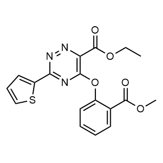 Ethyl 5-(2-(methoxycarbonyl)phenoxy)-3-(thiophen-2-yl)-1,2,4-triazine-6-carboxylate|CS-0581703