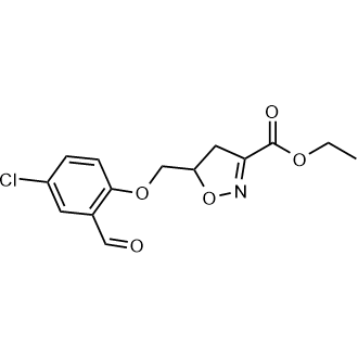 Ethyl 5-((4-chloro-2-formylphenoxy)methyl)-4,5-dihydroisoxazole-3-carboxylate|CS-0581740