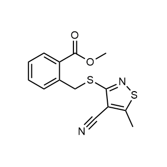 Methyl 2-(((4-cyano-5-methylisothiazol-3-yl)thio)methyl)benzoate|CS-0581768