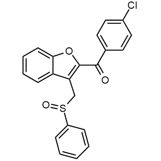 (4-Chlorophenyl)(3-((phenylsulfinyl)methyl)benzofuran-2-yl)methanone|CS-0581819