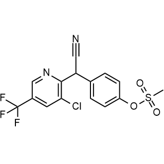 4-((3-Chloro-5-(trifluoromethyl)pyridin-2-yl)(cyano)methyl)phenyl methanesulfonate|CS-0581852