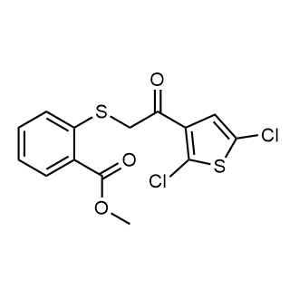 Methyl 2-((2-(2,5-dichlorothiophen-3-yl)-2-oxoethyl)thio)benzoate|CS-0581871
