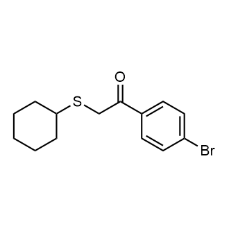 1-(4-Bromophenyl)-2-(cyclohexylthio)ethan-1-one|CS-0581950