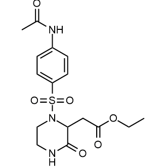 Ethyl 2-(1-((4-acetamidophenyl)sulfonyl)-3-oxopiperazin-2-yl)acetate|CS-0582048