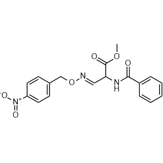 Methyl 2-benzamido-3-(((4-nitrobenzyl)oxy)imino)propanoate|CS-0582051