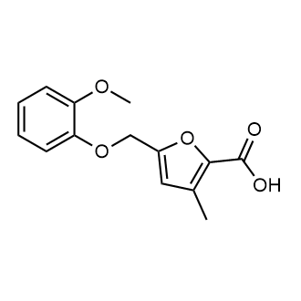 5-((2-Methoxyphenoxy)methyl)-3-methylfuran-2-carboxylic acid|CS-0582158
