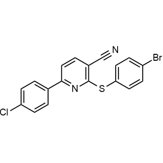 2-((4-Bromophenyl)thio)-6-(4-chlorophenyl)nicotinonitrile|CS-0582331