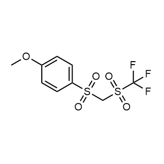 1-Methoxy-4-((((trifluoromethyl)sulfonyl)methyl)sulfonyl)benzene|CS-0582479