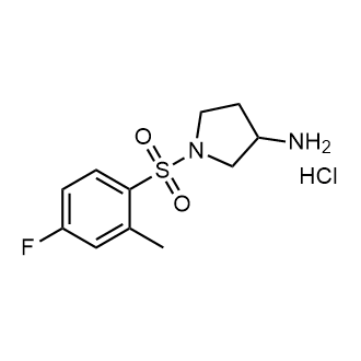 1-((4-Fluoro-2-methylphenyl)sulfonyl)pyrrolidin-3-amine hydrochloride|CS-0582630