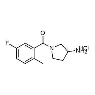 (3-Aminopyrrolidin-1-yl)(5-fluoro-2-methylphenyl)methanone hydrochloride|CS-0582643