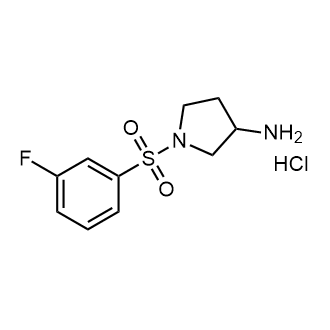 1-((3-Fluorophenyl)sulfonyl)pyrrolidin-3-amine hydrochloride|CS-0582837
