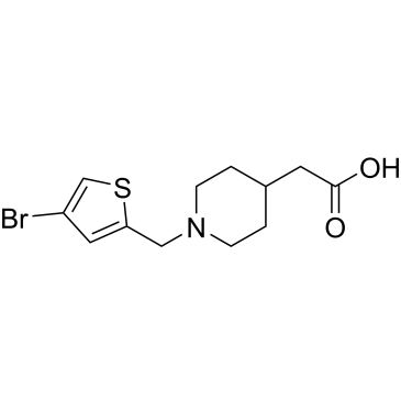 2-(1-((4-Bromothiophen-2-yl)methyl)piperidin-4-yl)acetic acid|CS-0582995