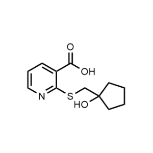 2-(((1-Hydroxycyclopentyl)methyl)thio)nicotinic acid|CS-0583056