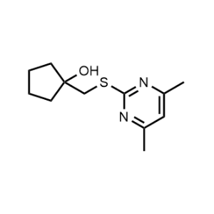 1-(((4,6-Dimethylpyrimidin-2-yl)thio)methyl)cyclopentan-1-ol|CS-0583099