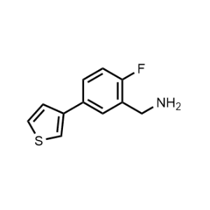 (2-Fluoro-5-(thiophen-3-yl)phenyl)methanamine|CS-0583134