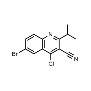 6-Bromo-4-chloro-2-isopropylquinoline-3-carbonitrile|CS-0583258