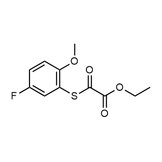 Ethyl 2-((5-fluoro-2-methoxyphenyl)thio)-2-oxoacetate|CS-0583436