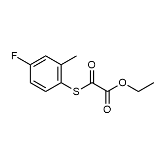 Ethyl 2-((4-fluoro-2-methylphenyl)thio)-2-oxoacetate|CS-0583516