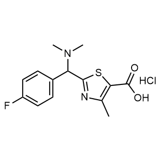 2-((Dimethylamino)(4-fluorophenyl)methyl)-4-methylthiazole-5-carboxylic acid hydrochloride|CS-0583841