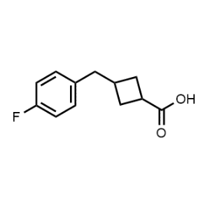 3-(4-Fluorobenzyl)cyclobutane-1-carboxylic acid|CS-0583986