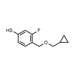 4-((Cyclopropylmethoxy)methyl)-3-fluorobenzenethiol|CS-0584084