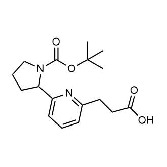 3-(6-(1-(Tert-butoxycarbonyl)pyrrolidin-2-yl)pyridin-2-yl)propanoic acid|CS-0584220