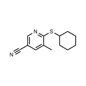 6-(Cyclohexylthio)-5-methylnicotinonitrile|CS-0584321