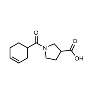1-(Cyclohex-3-ene-1-carbonyl)pyrrolidine-3-carboxylic acid|CS-0584424