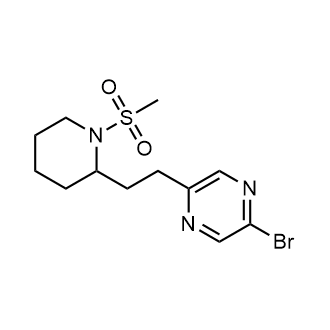 2-Bromo-5-(2-(1-(methylsulfonyl)piperidin-2-yl)ethyl)pyrazine|CS-0584707