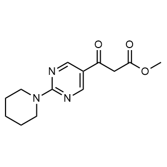 Methyl 3-oxo-3-(2-(piperidin-1-yl)pyrimidin-5-yl)propanoate|CS-0584833
