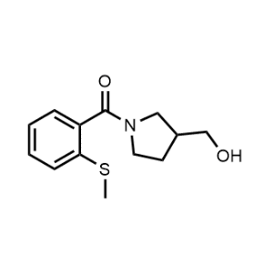 (3-(Hydroxymethyl)pyrrolidin-1-yl)(2-(methylthio)phenyl)methanone|CS-0584934