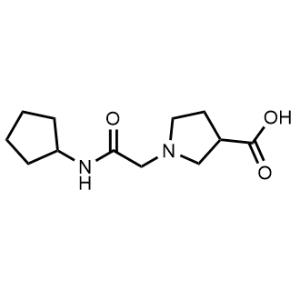 1-(2-(Cyclopentylamino)-2-oxoethyl)pyrrolidine-3-carboxylic acid|CS-0585004