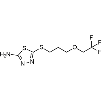 5-((3-(2,2,2-Trifluoroethoxy)propyl)thio)-1,3,4-thiadiazol-2-amine|CS-0585230