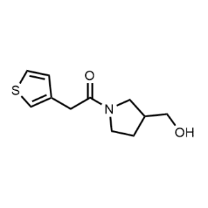 1-(3-(Hydroxymethyl)pyrrolidin-1-yl)-2-(thiophen-3-yl)ethan-1-one|CS-0585395