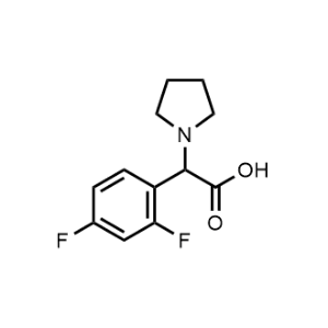 2-(2,4-Difluorophenyl)-2-(pyrrolidin-1-yl)acetic acid|CS-0585627